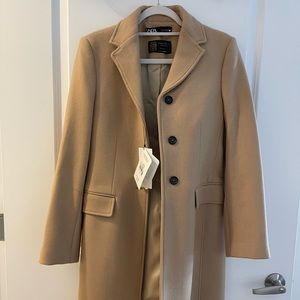 Zara Camel Wool Jacket